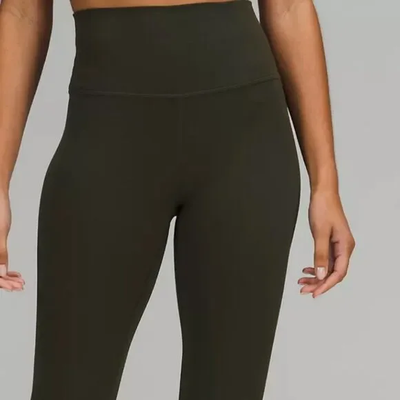 NWT LULULEMON Groove Pant Flare High Waist army Green olive NULU size 4 perfect - Picture 11 of 11